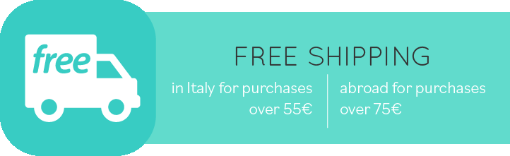 Free shipping in Italy for purchases over 50 €